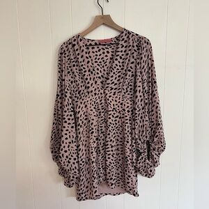 Fun printed pink dress